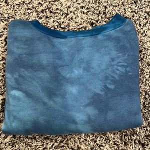 Blue Tie-Dye Sweatshirt